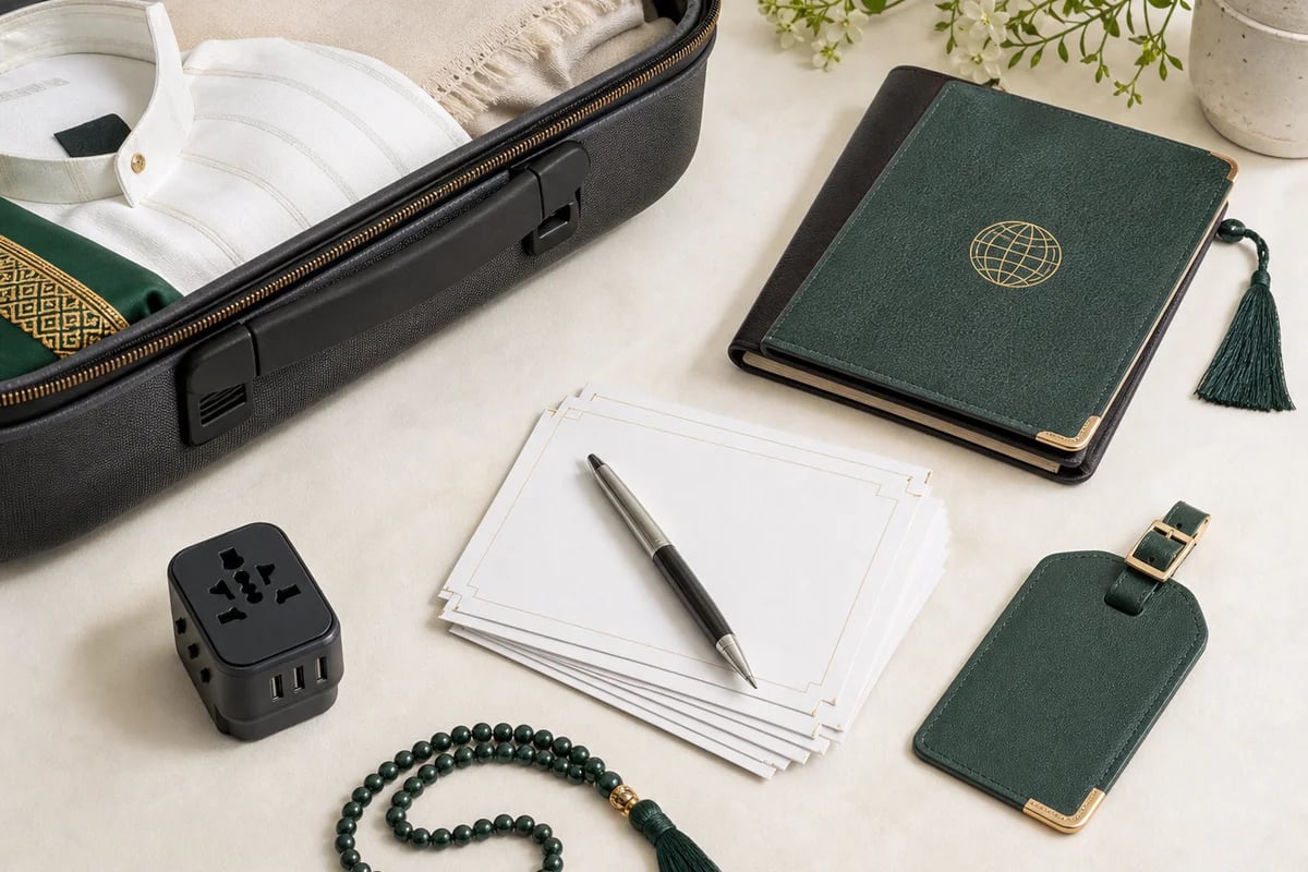 Travel planning materials for a pilgrimage